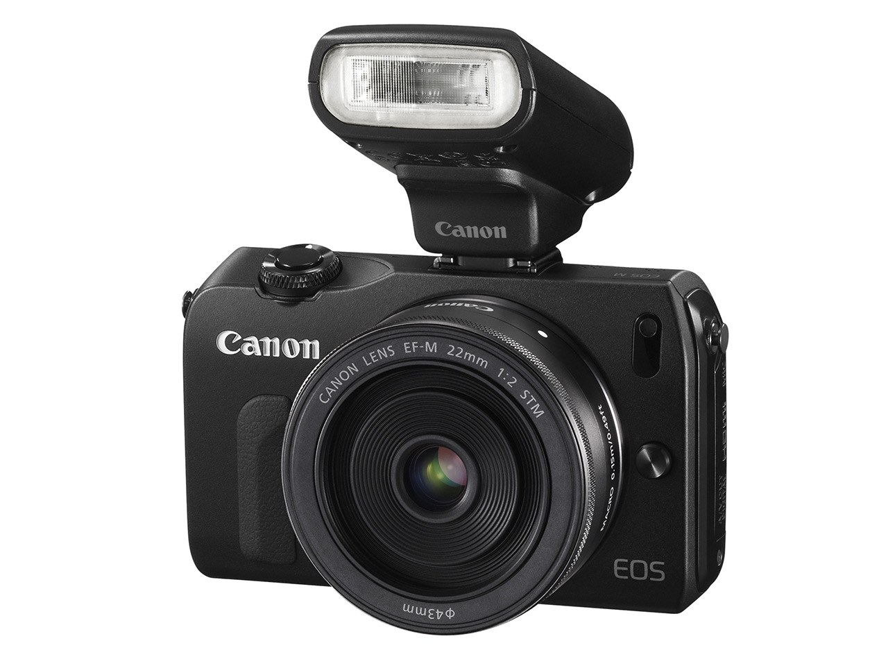Canon EOS-M with Speedlite EX-90 (included with the camera in most markets)